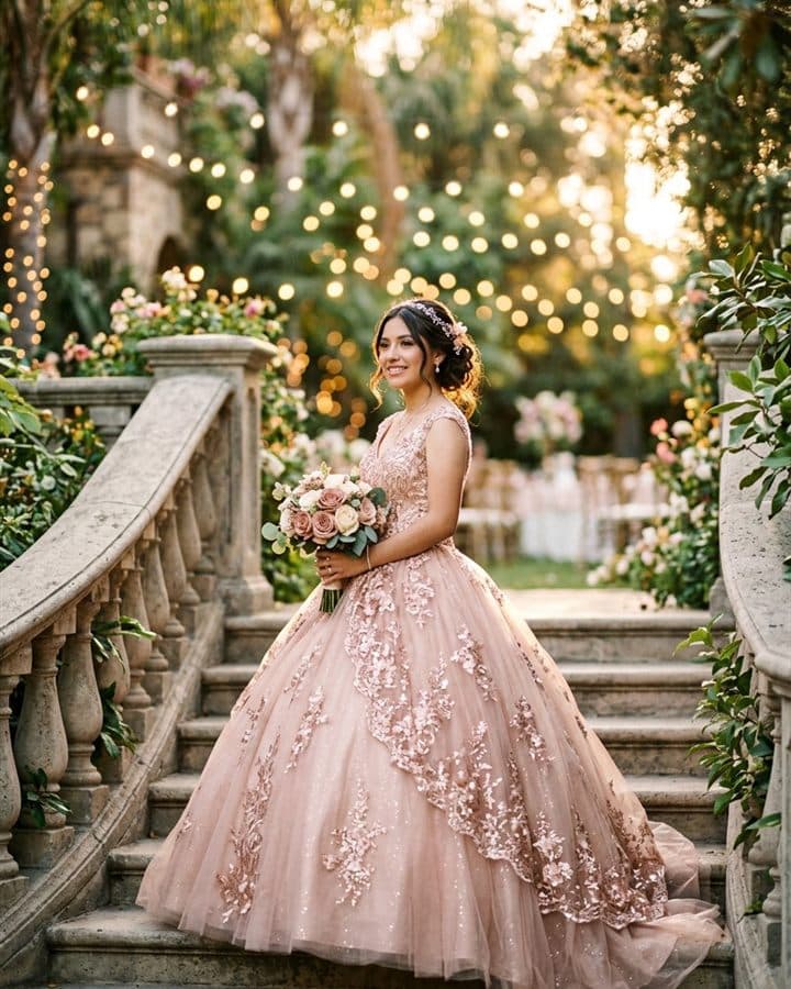 Invitación de xv años de muestra: Valeria Sofía